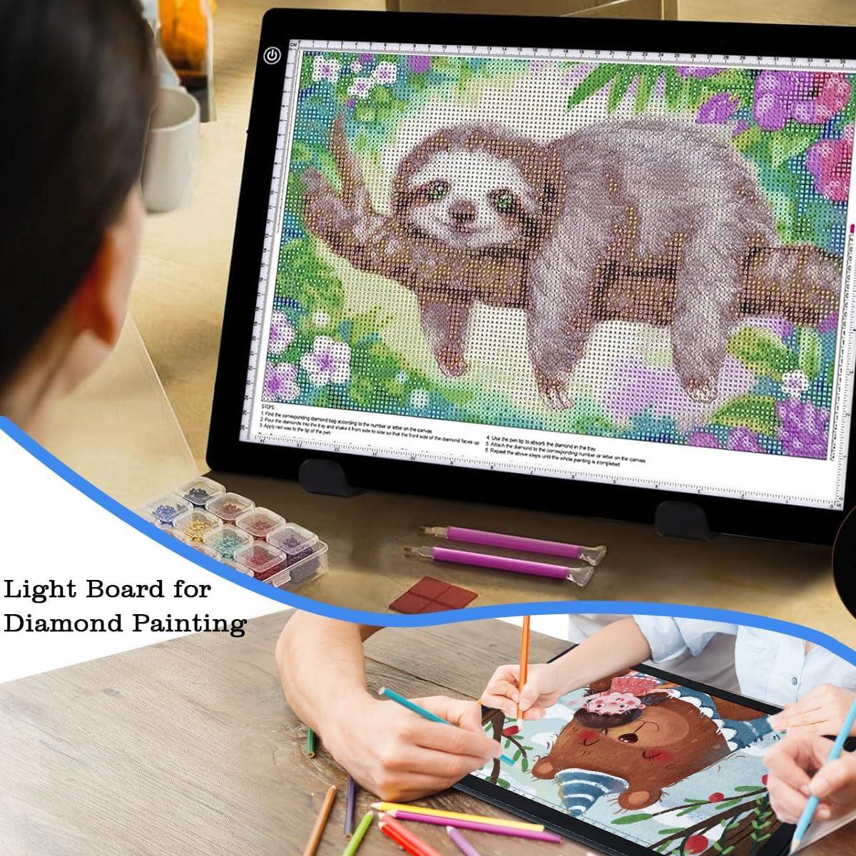 Caja de Luz LED A3 VKTEKLAB Recargable con Soporte y Clip