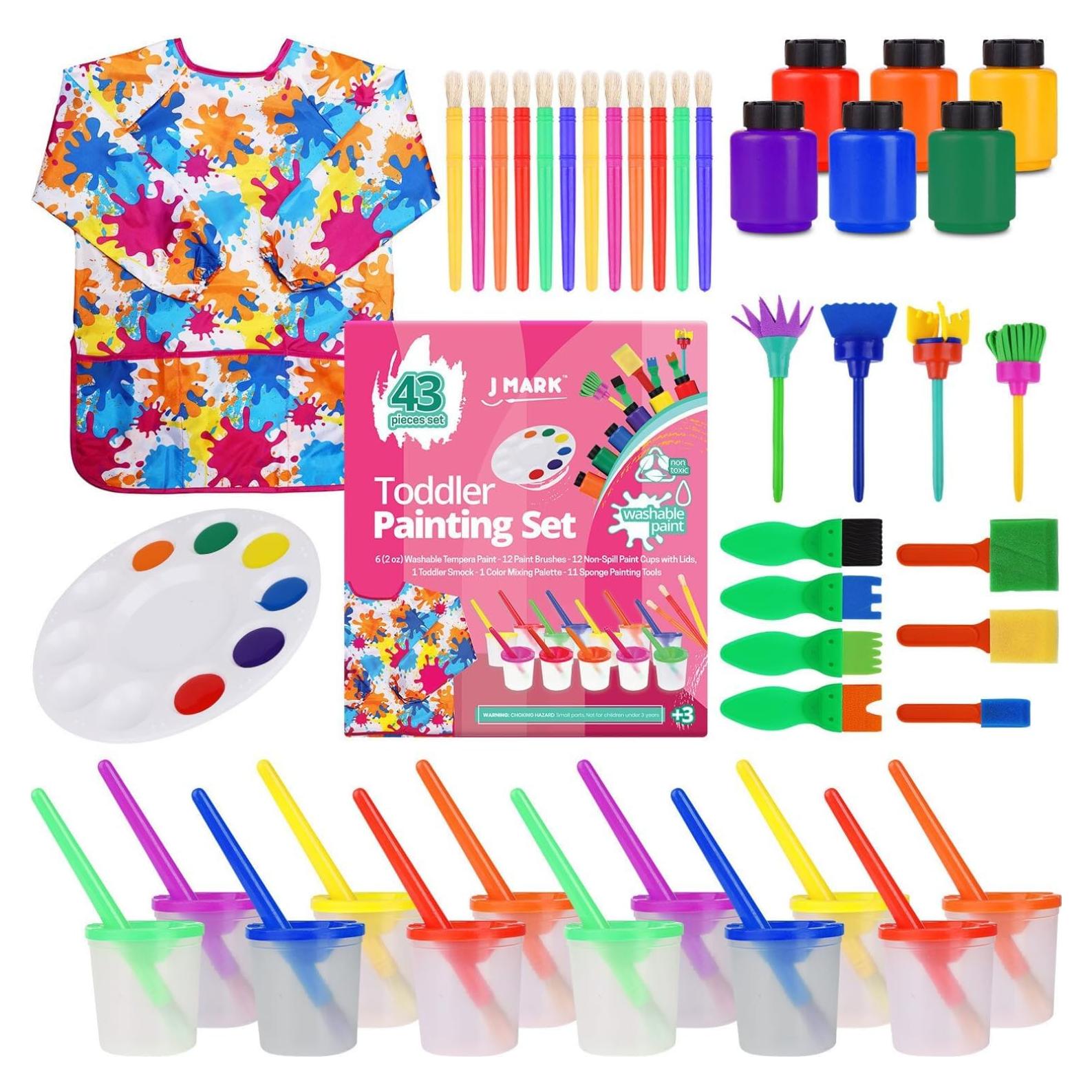 Juego de Pintura J MARK 43 Piezas para Niños Pequeños