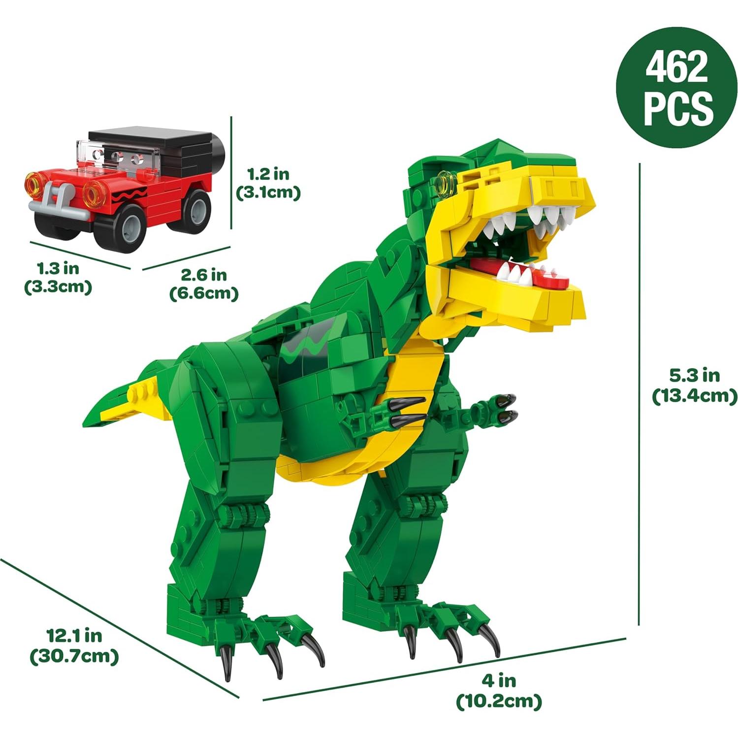 Juego de Construcción Crayola T-Rex Posable 462 Piezas