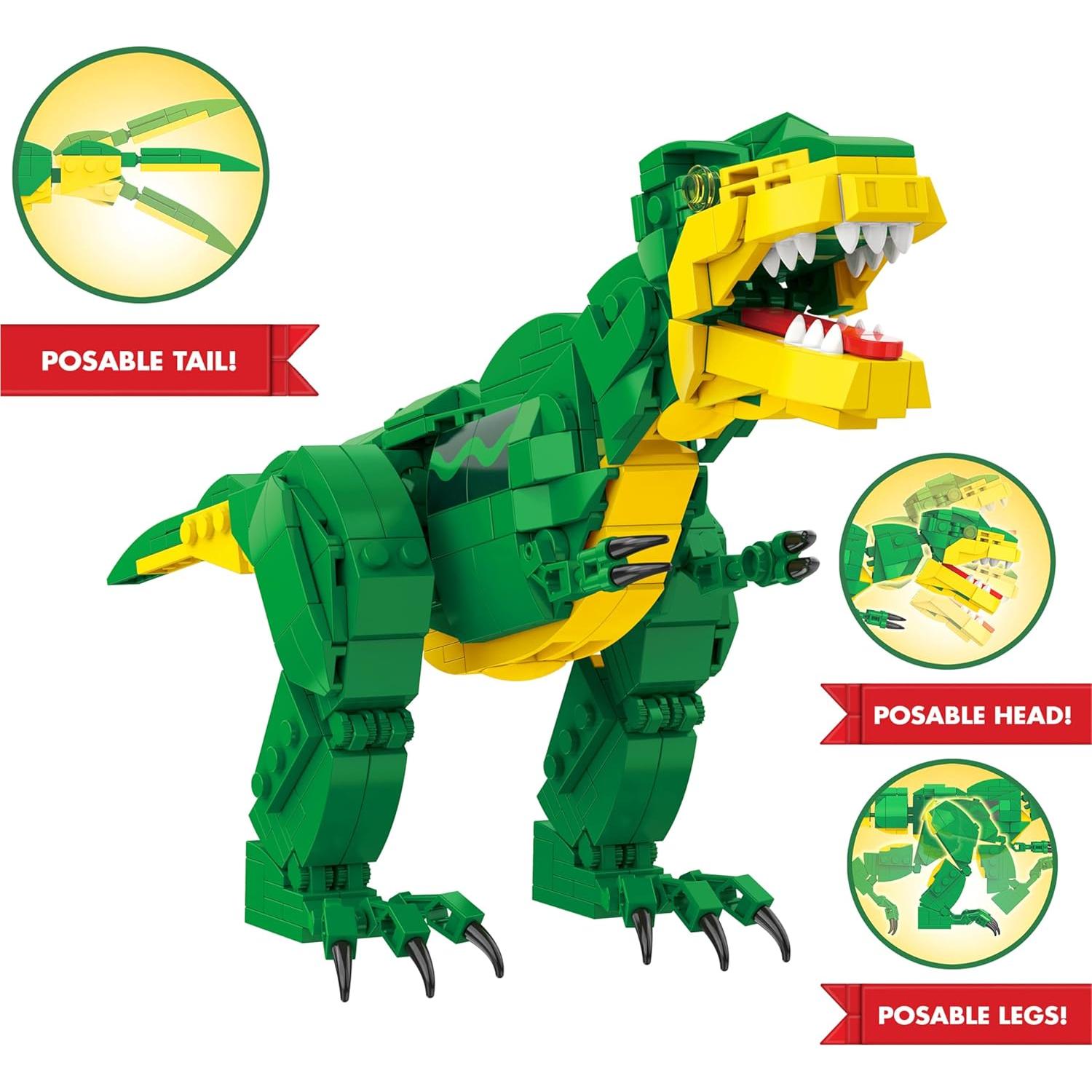 Juego de Construcción Crayola T-Rex Posable 462 Piezas