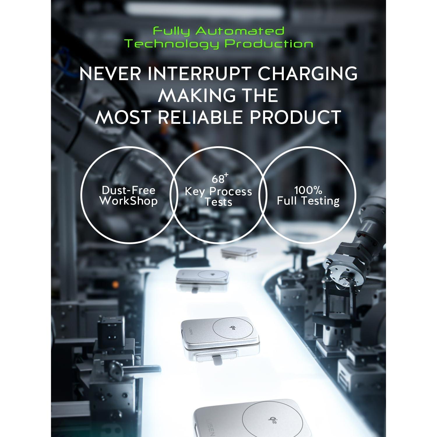 Cargador Inalámbrico 3 en 1 LISEN para iPhone 16, 15W Qi2