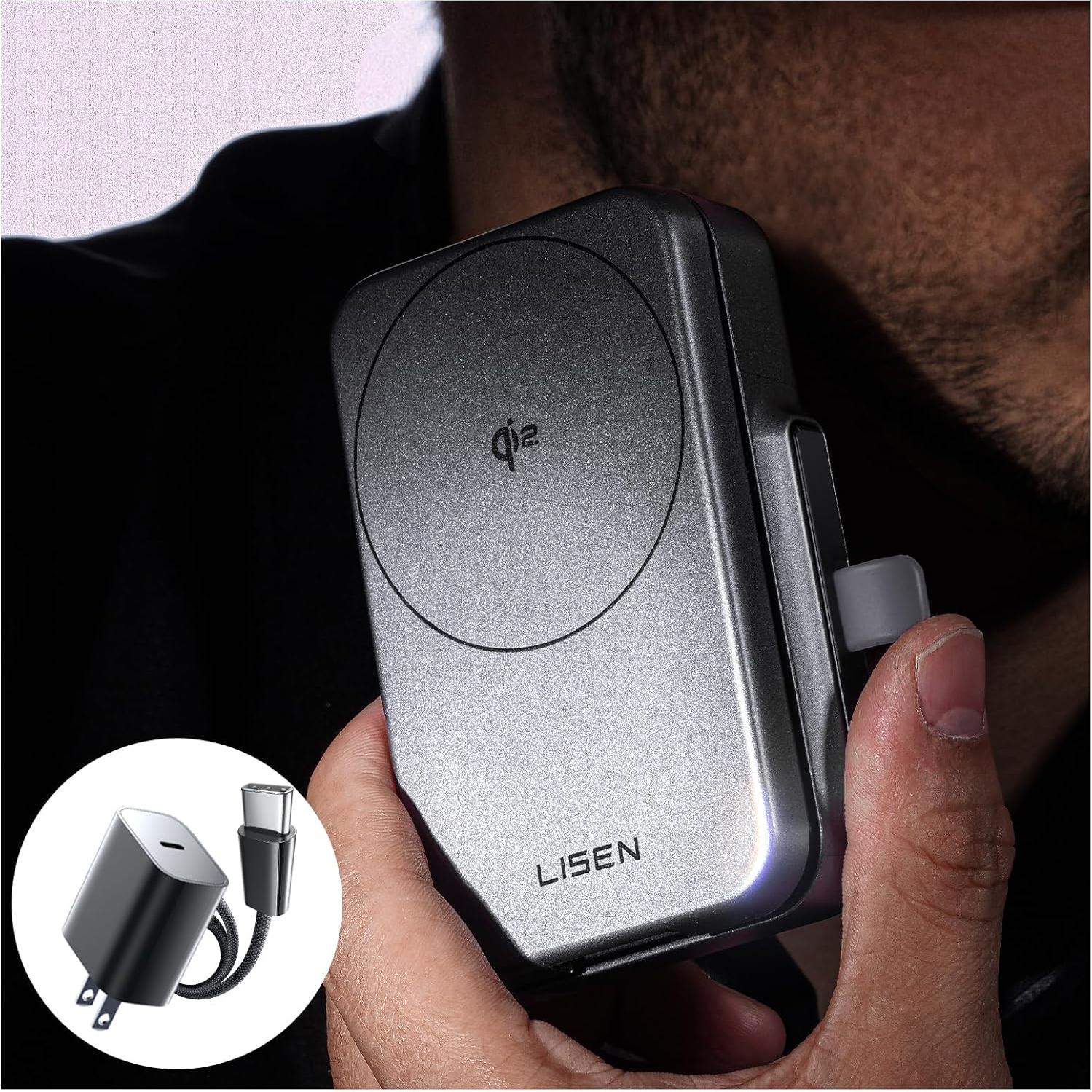 Cargador Inalámbrico 3 en 1 LISEN para iPhone 16, 15W Qi2