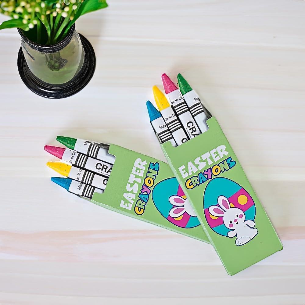 Crayones Pastel Fun Express para Pascua - 24 Cajas de 4 Crayones