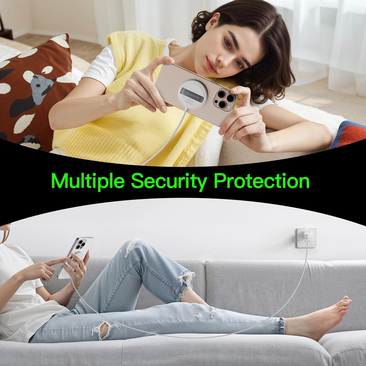 Cargador Inalámbrico Mag-Safe 15W Apple - Paquete de 2