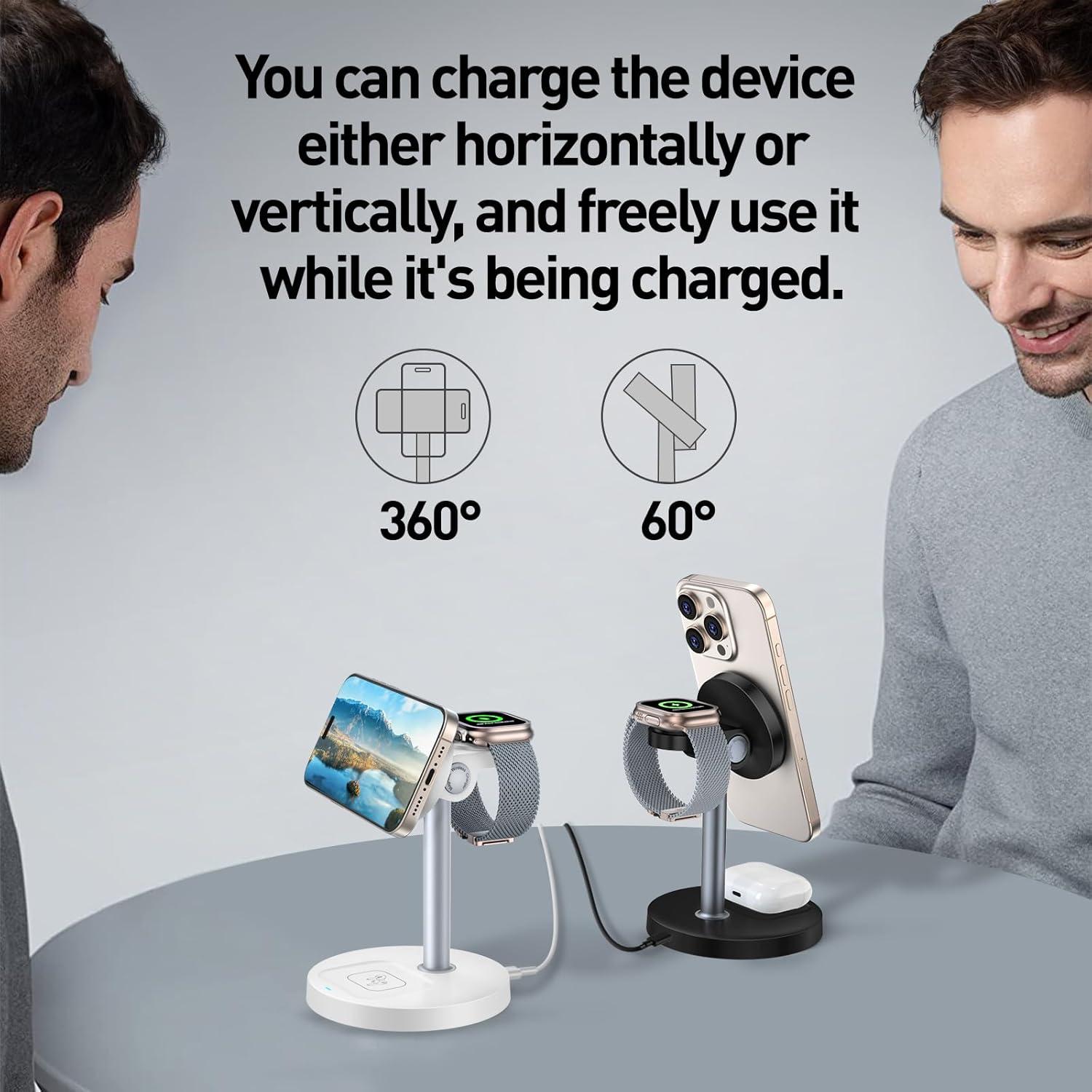 Estación de Carga 3 en 1 FLYING APSARAS para Apple - Carga Rápida