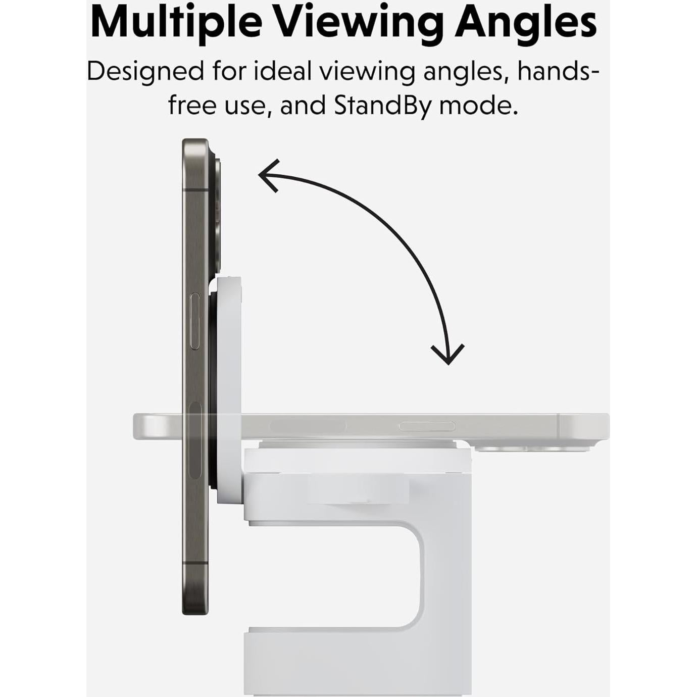 Cargador Inalámbrico 3-en-1 HyperJuice Qi2 - Carga Rápida para iPhone, Apple Watch y Airpods