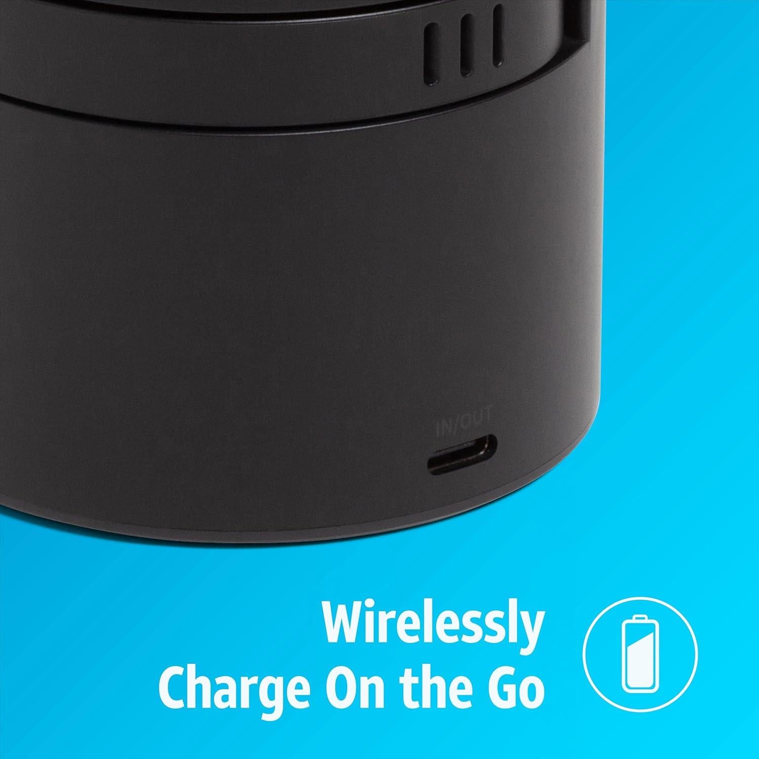 Cargador Inalámbrico 3-en-1 AT&T Power Drum Qi2 Negro