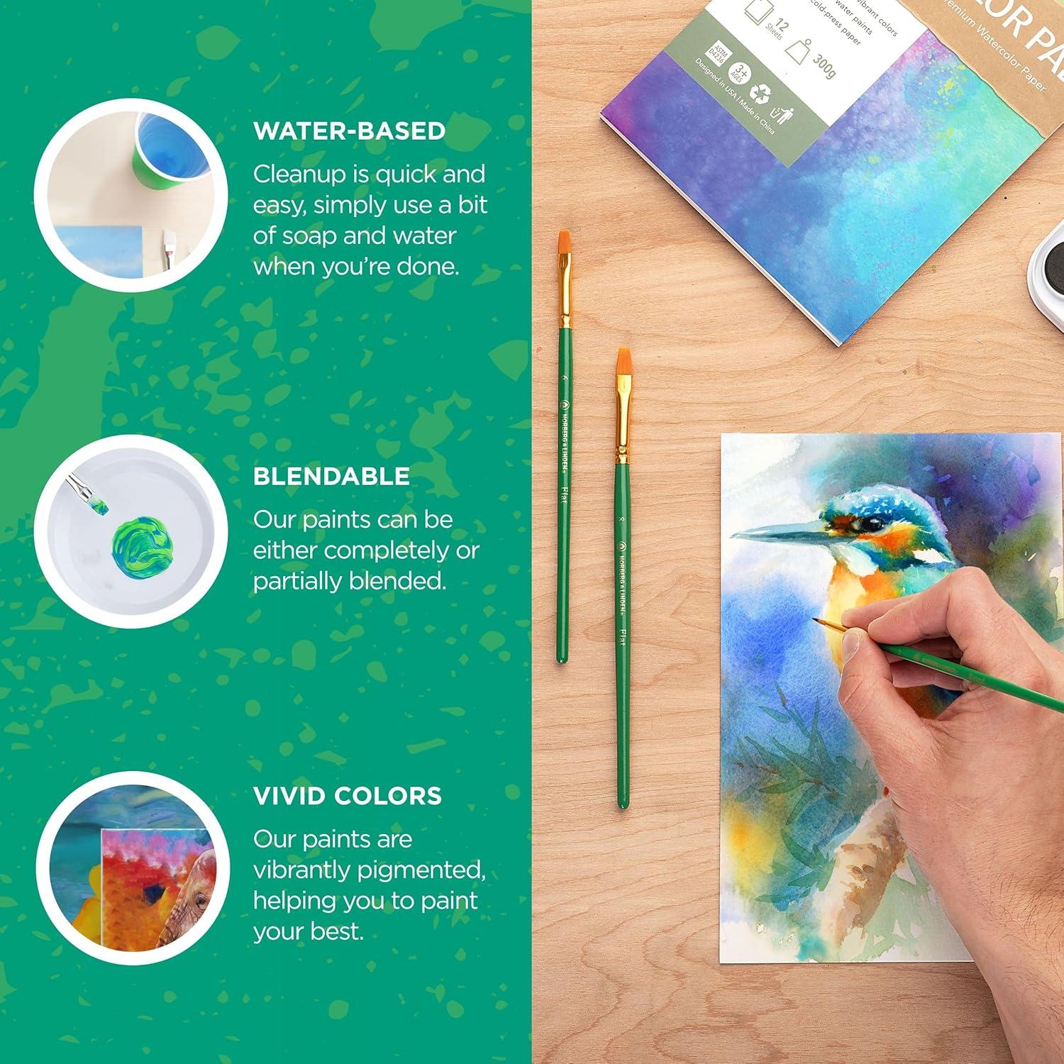 Juego de Pintura Acuarela Norberg & Linden - 36 Colores