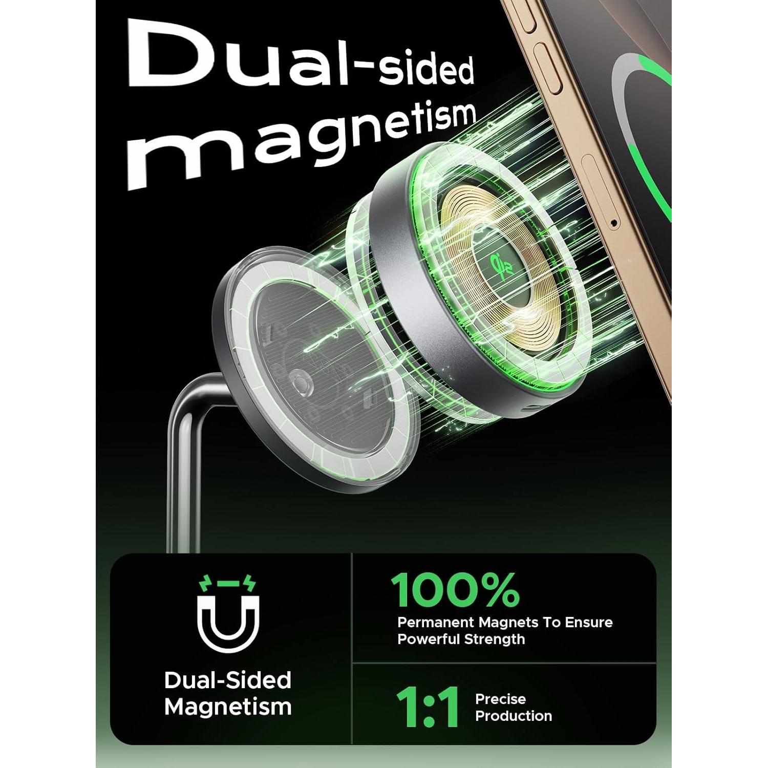 Estación de Carga Inalámbrica Threekey TK-TZH104 15W Qi2