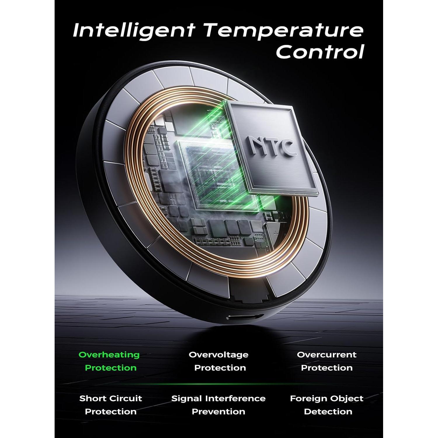 Estación de Carga Inalámbrica Threekey TK-TZH104 15W Qi2