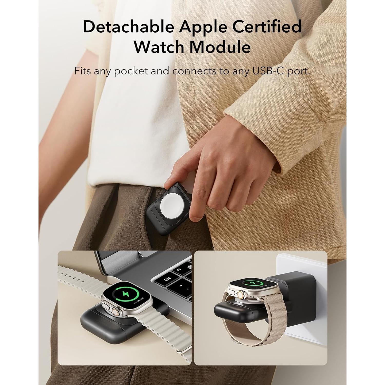 Cargador Inalámbrico 3 en 1 ESR MagSafe 15W para Apple