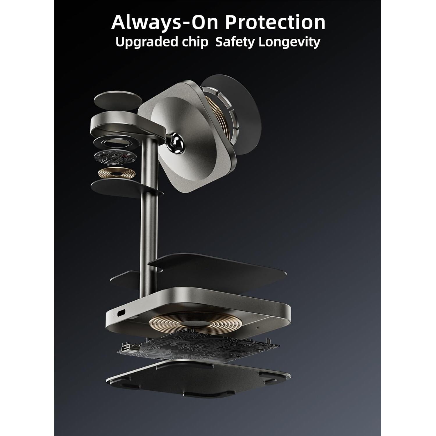 Estación de Carga Inalámbrica 3 en 1 LULULOOK Qi2 15W