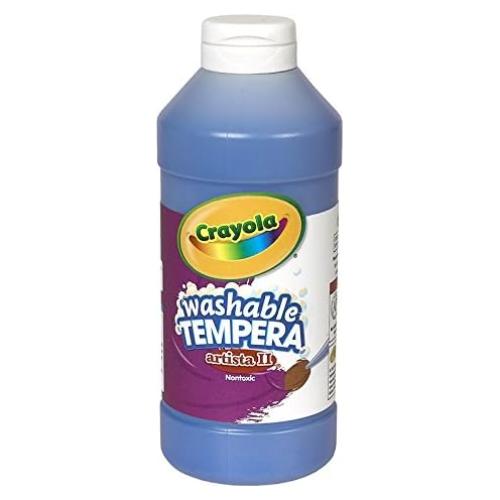 Tempera Crayola 24 colores 473 ml Azul Mate