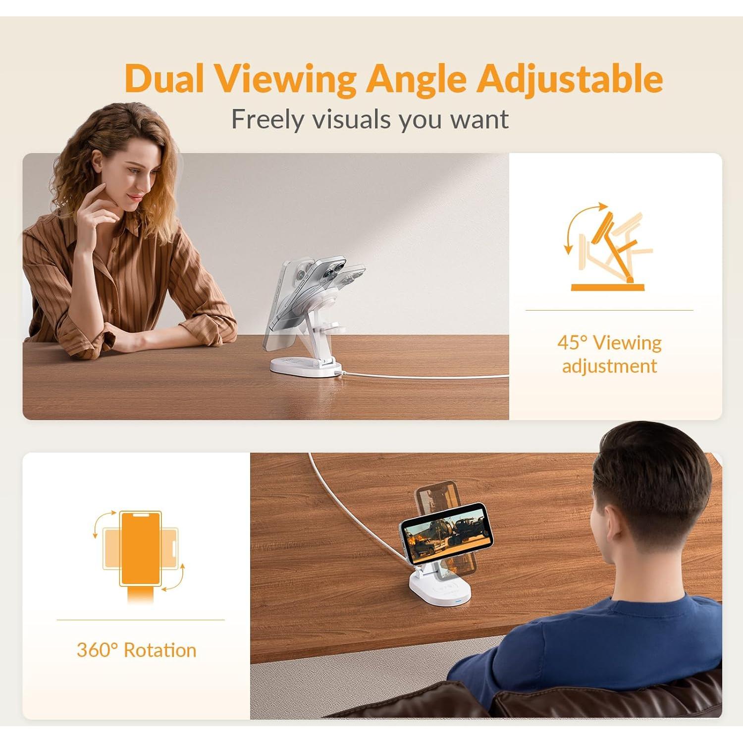 Estación de Carga Inalámbrica 3 en 1 iDsonix 18W Ajustable