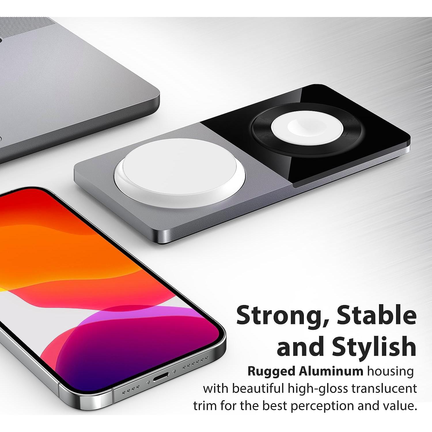 Estación de Carga 3 en 1 PETINO SAMBA PAD ULTRA Plata