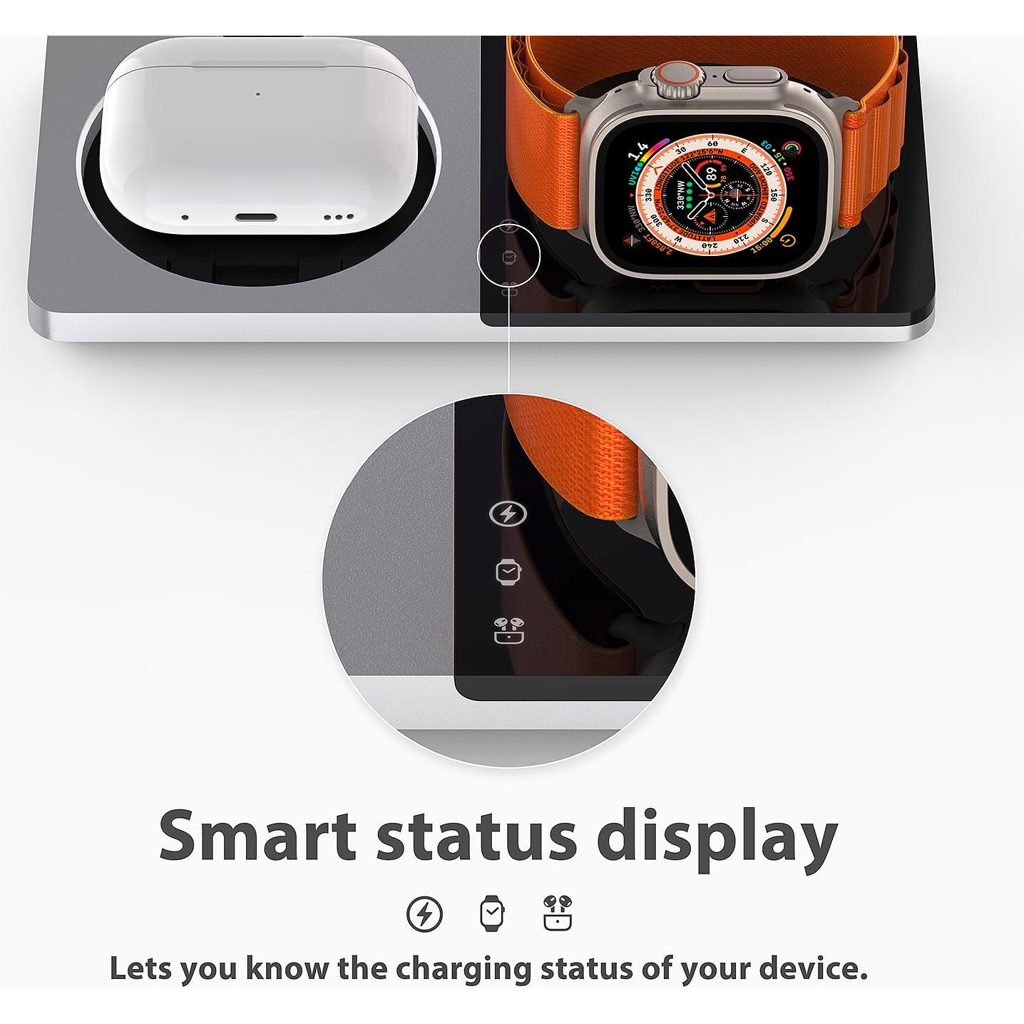 Estación de Carga 3 en 1 PETINO SAMBA PAD ULTRA Plata