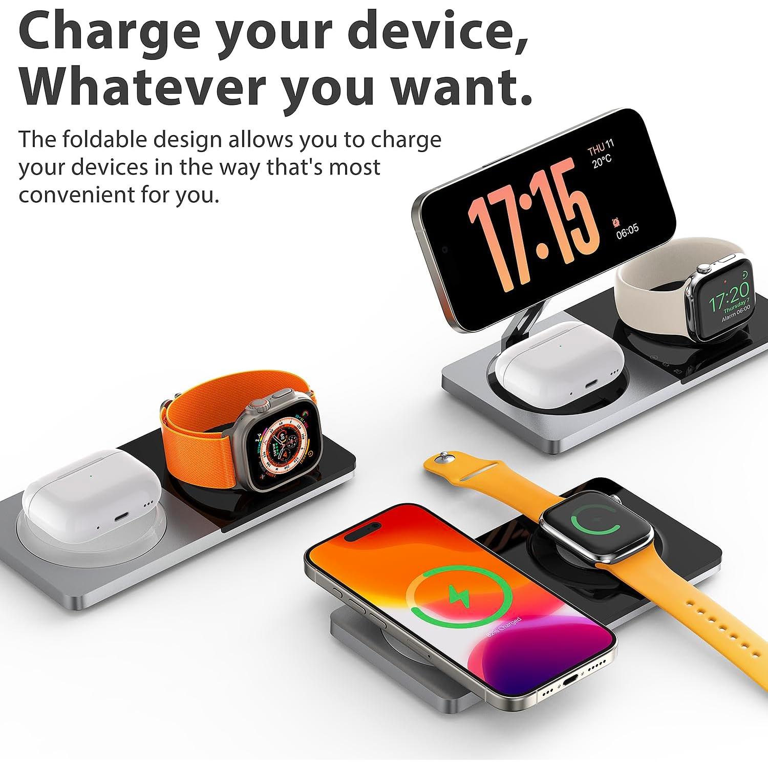 Estación de Carga 3 en 1 PETINO SAMBA PAD ULTRA Plata