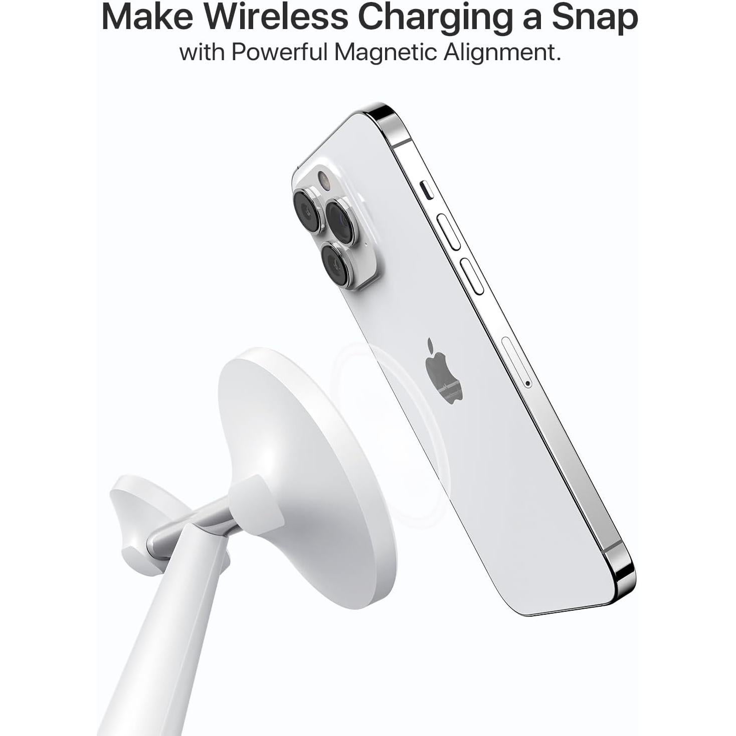 Cargador 3 en 1 QTlier MagSafe para iPhone, Apple Watch y AirPods