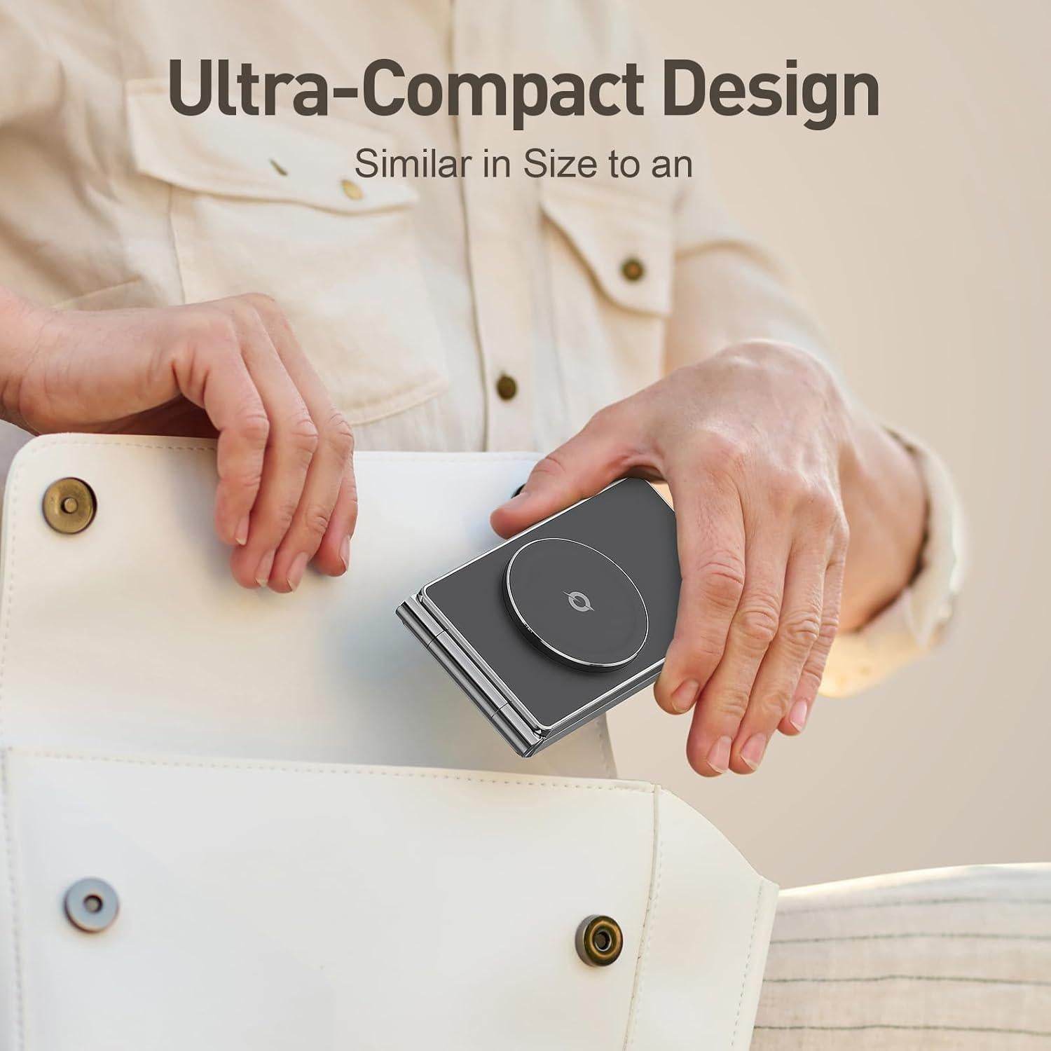 Estación de Carga Inalámbrica 3 en 1 Mag-Safe Ouotoo para iPhone 12-16