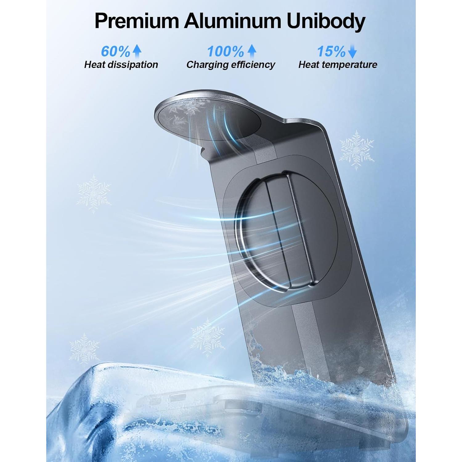 Estación de Carga Inalámbrica 3 en 1 ZnnYoo para Apple