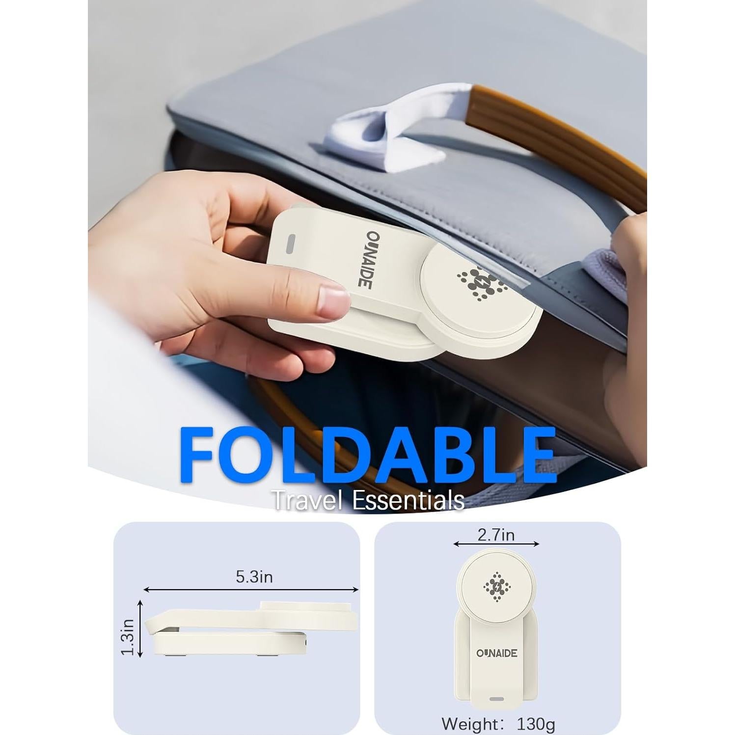 Cargador Inalámbrico 3 en 1 OUNAIDE MagSafe 18W - Blanco