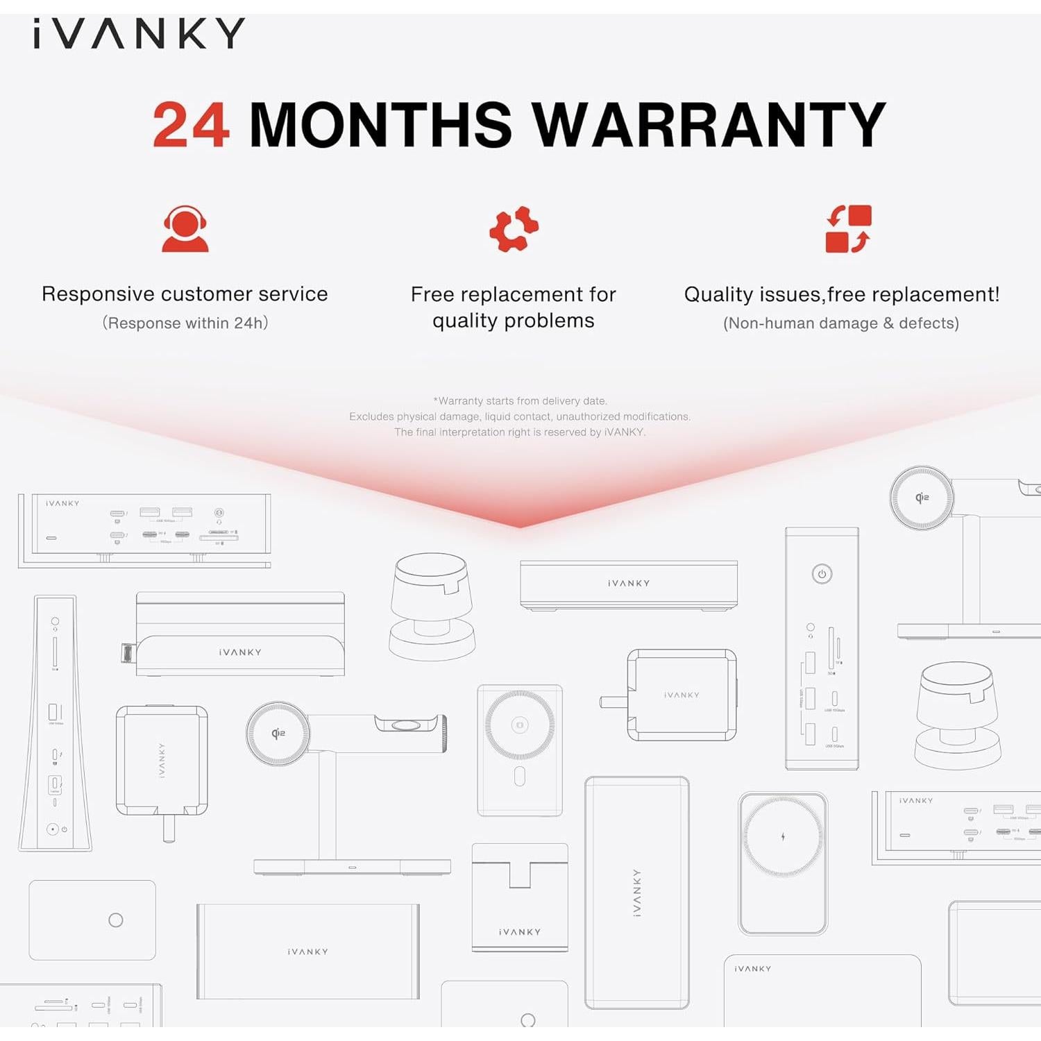 Estación de Carga Inalámbrica 4 en 1 iVANKY con Lámpara