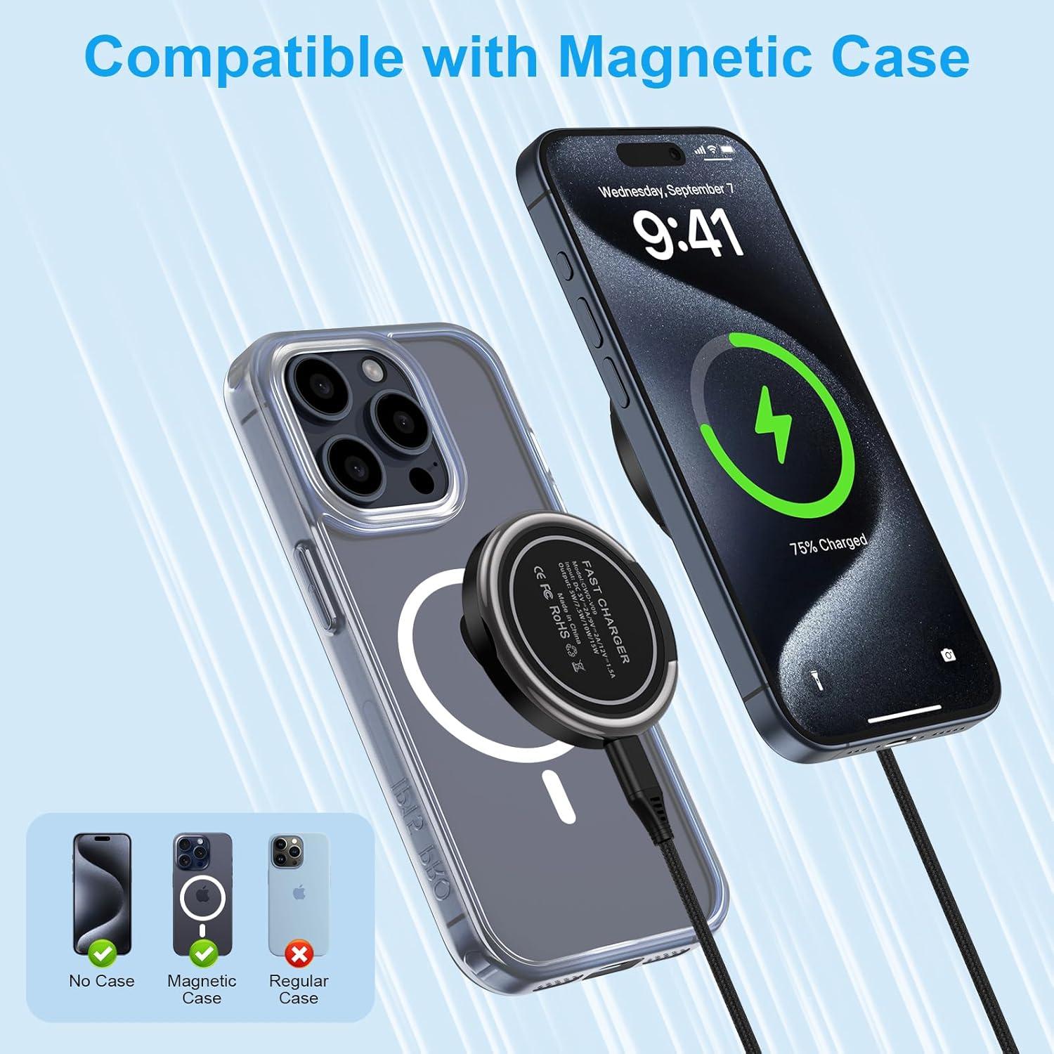 Cargador Inalámbrico Samsung 15W Magnético Pad de Carga