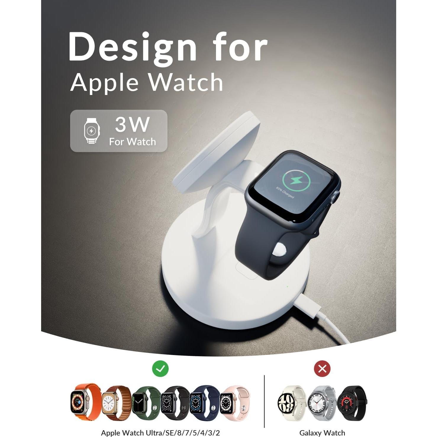 Cargador Inalámbrico 3 en 1 Matripop para iPhone 15/14/13/12