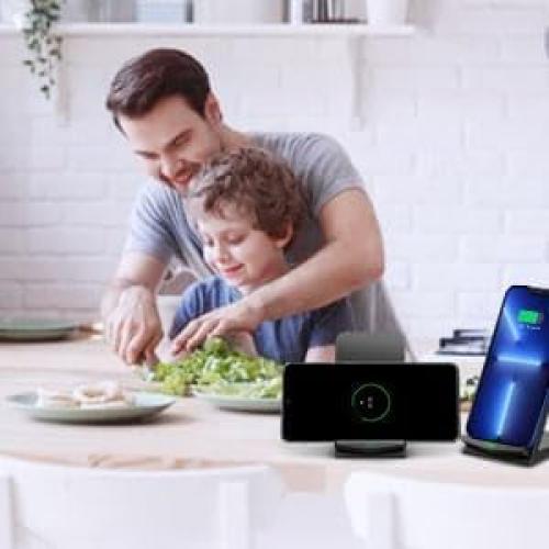 Cargador Inalámbrico Rápido 15W GIZNCHA - 2 Paquetes