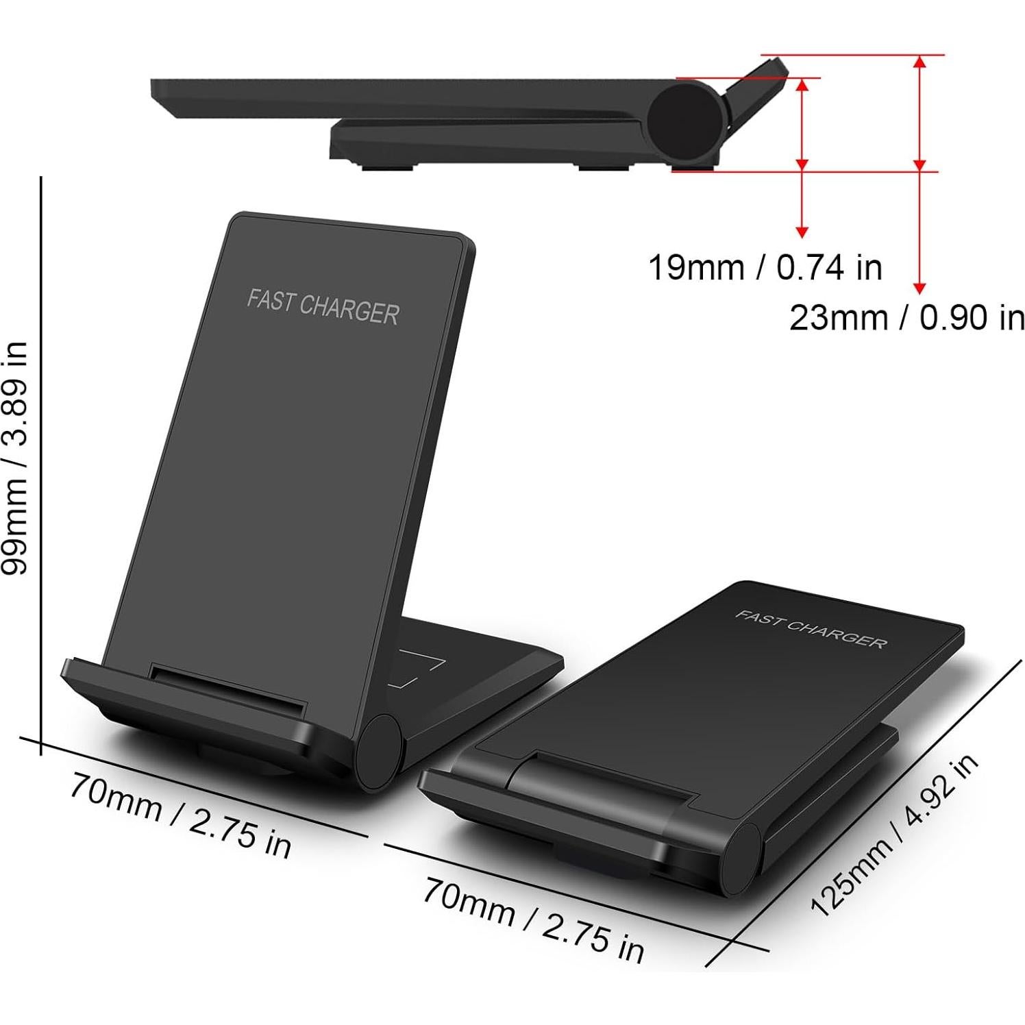 Cargador Inalámbrico 2 en 1 DINTNCCM 20W Rápido para iPhone/Samsung