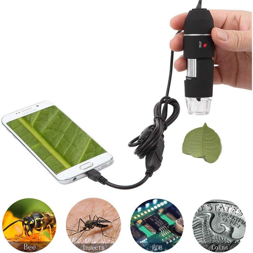 Microscopio USB Jiusion 40-1000X con Estuche y 8 LEDs
