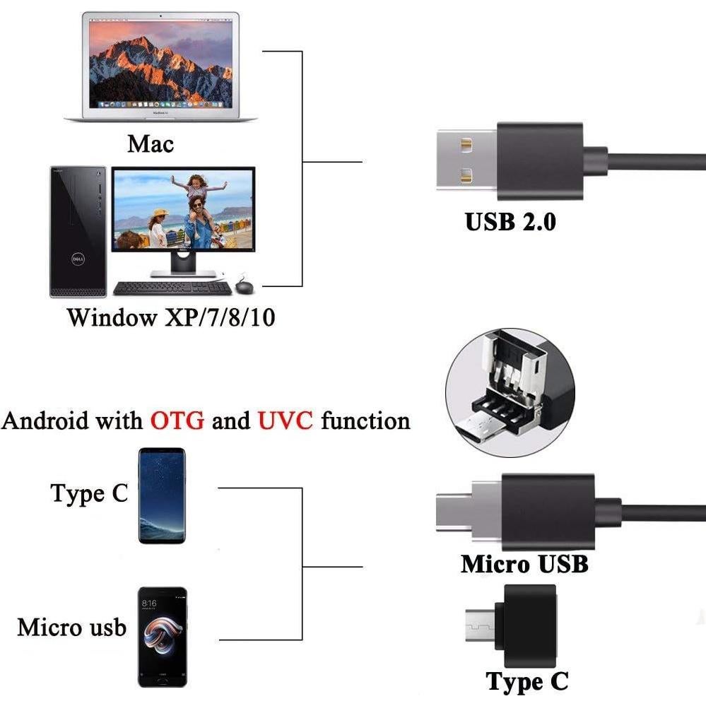 Microscopio USB Jiusion 40-1000X con Estuche y 8 LEDs