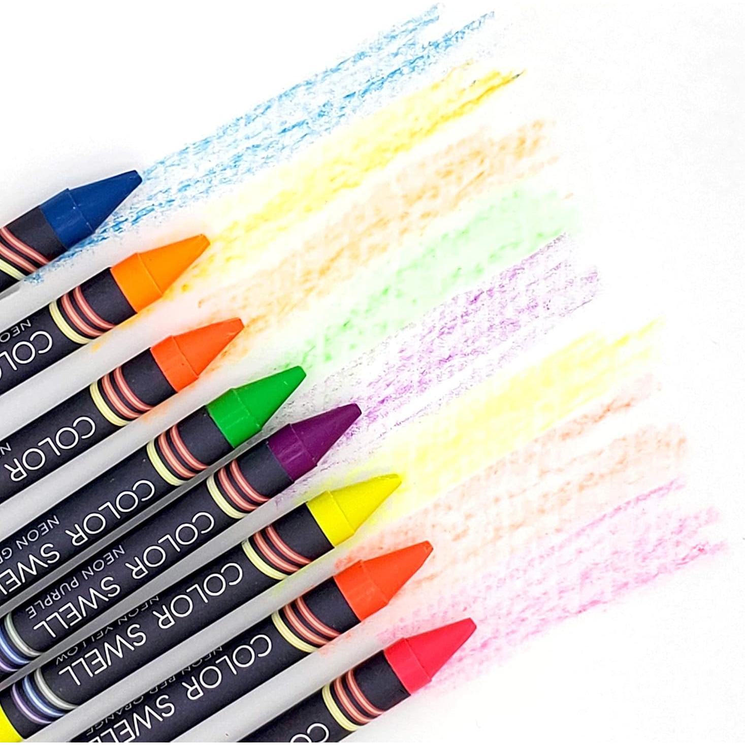 Packs de Crayones Neón Color Swell - 18 Cajas de 8 Crayones
