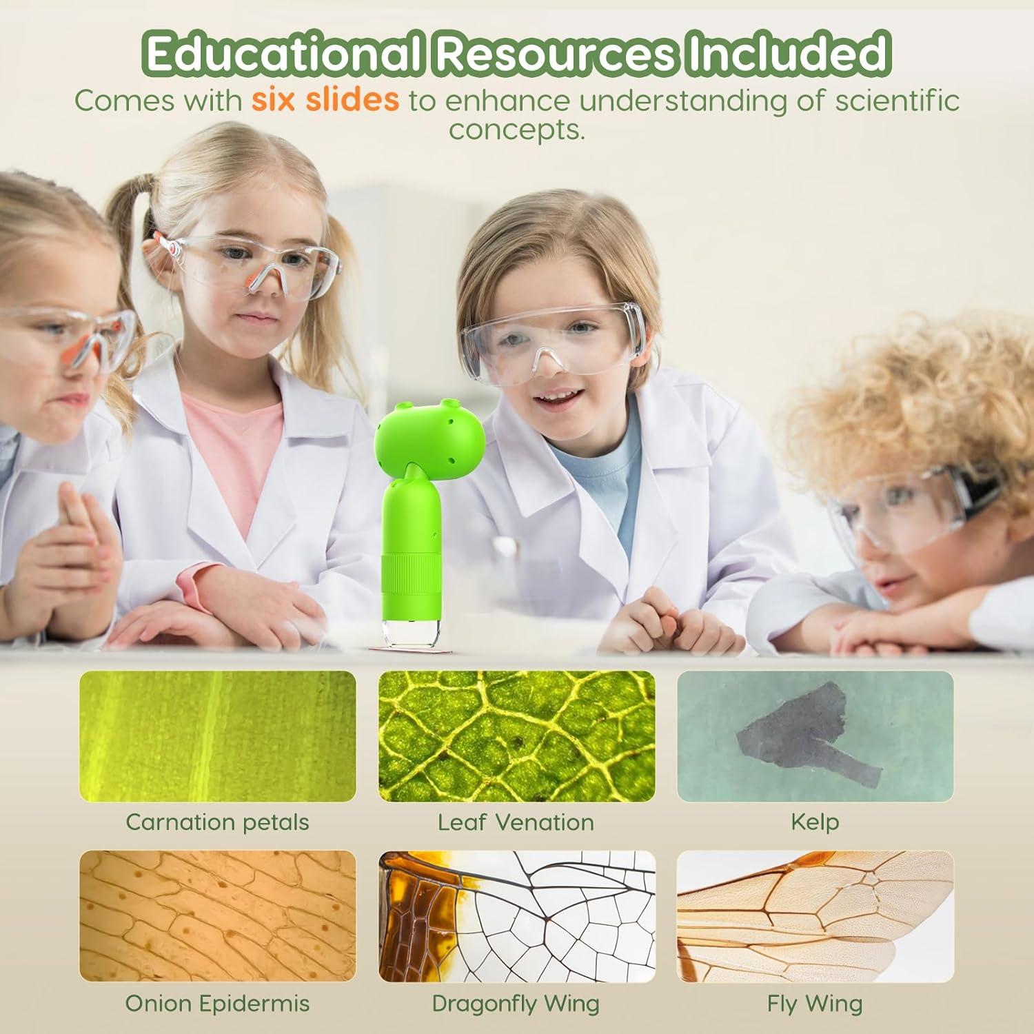 Microscopio Digital de Mano Hayve 16MP 1000X con Pantalla 2"