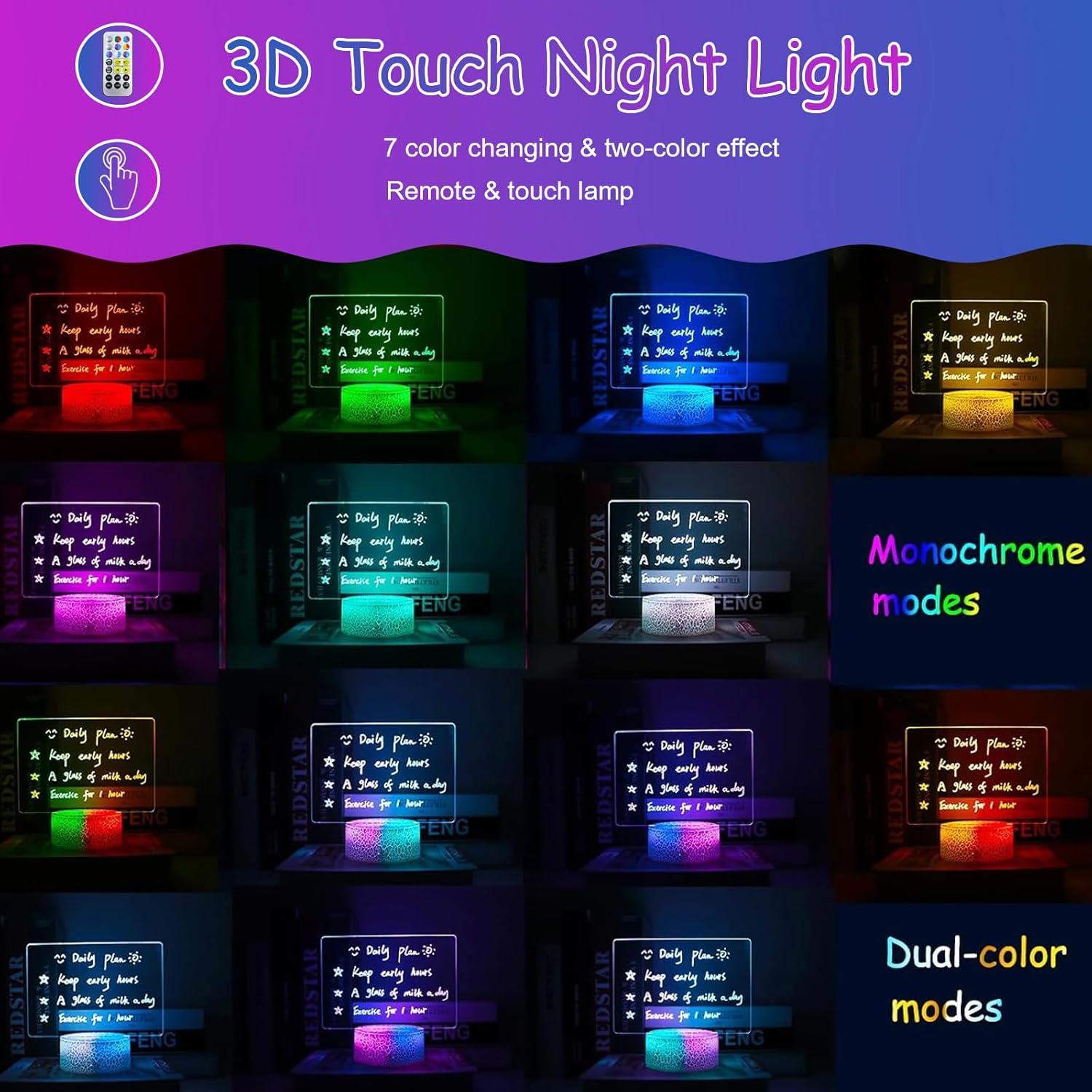 Tablero de Borrado en Seco Iluminado VEEKI 18.5x9.4cm