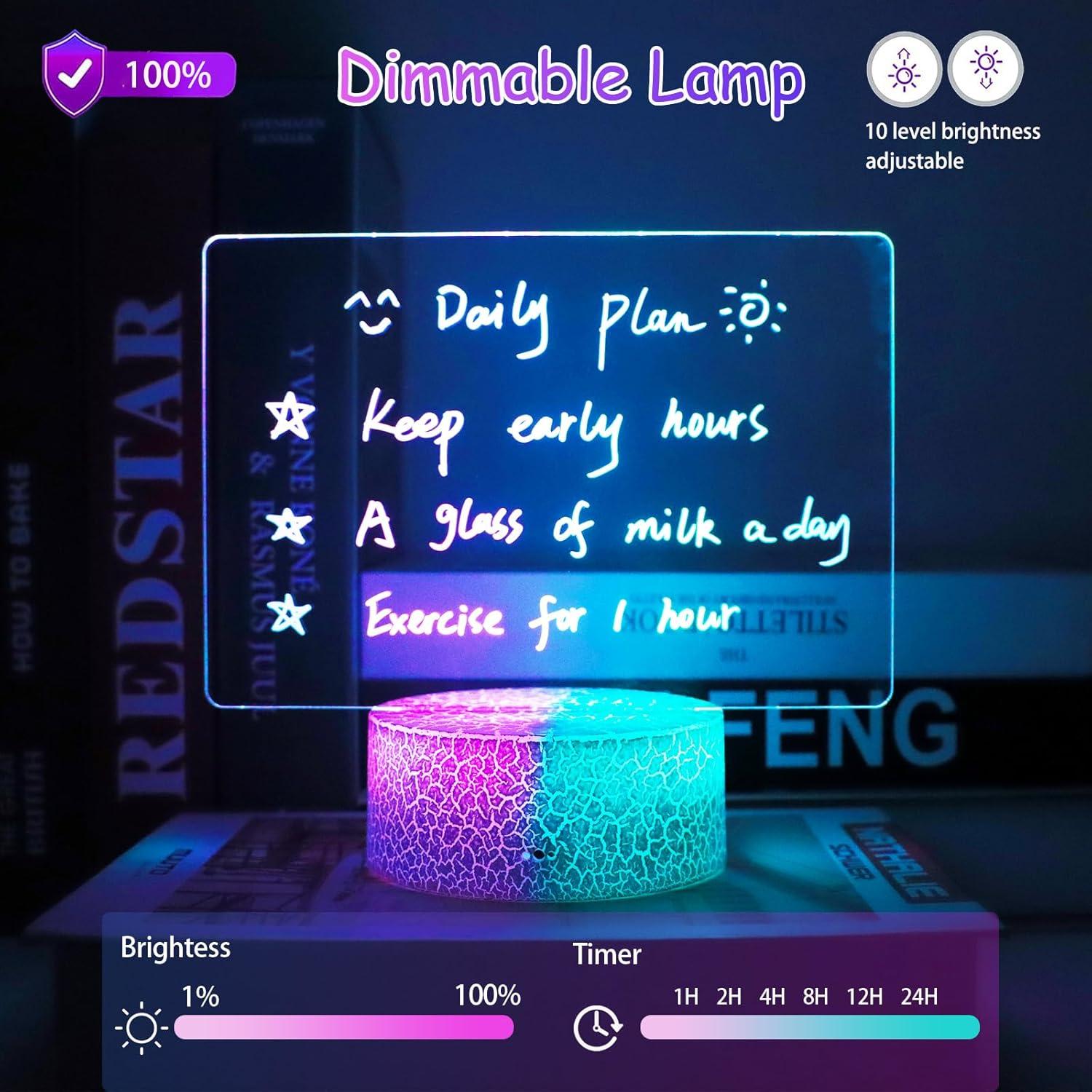 Tablero de Borrado en Seco Iluminado VEEKI 18.5x9.4cm