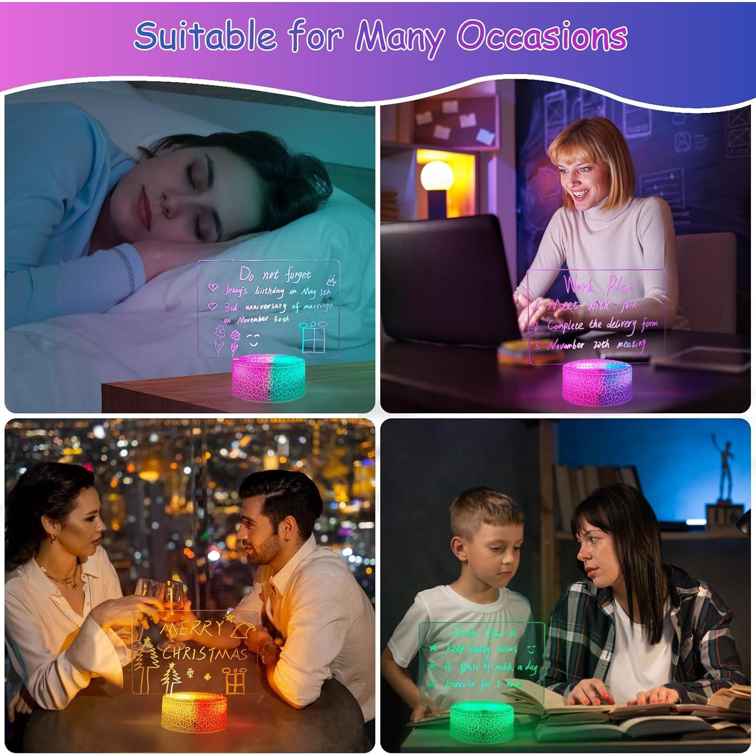 Tablero de Borrado en Seco Iluminado VEEKI 18.5x9.4cm