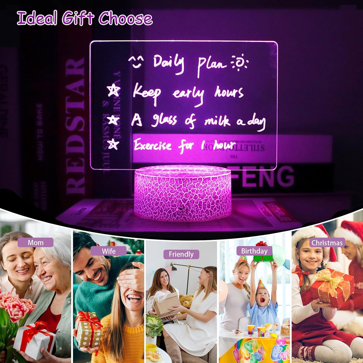 Tablero de Borrado en Seco Iluminado VEEKI 18.5x9.4cm