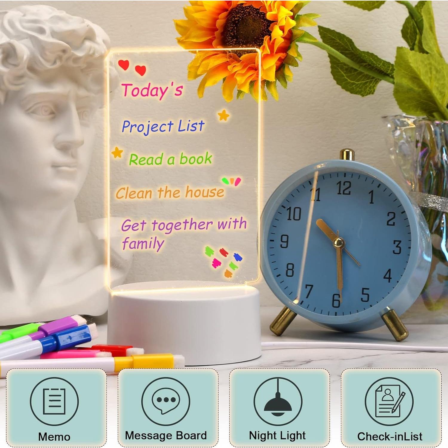 Tablero de Borrado en Seco VOCOOL LED 15.24x10.16cm Acrílico