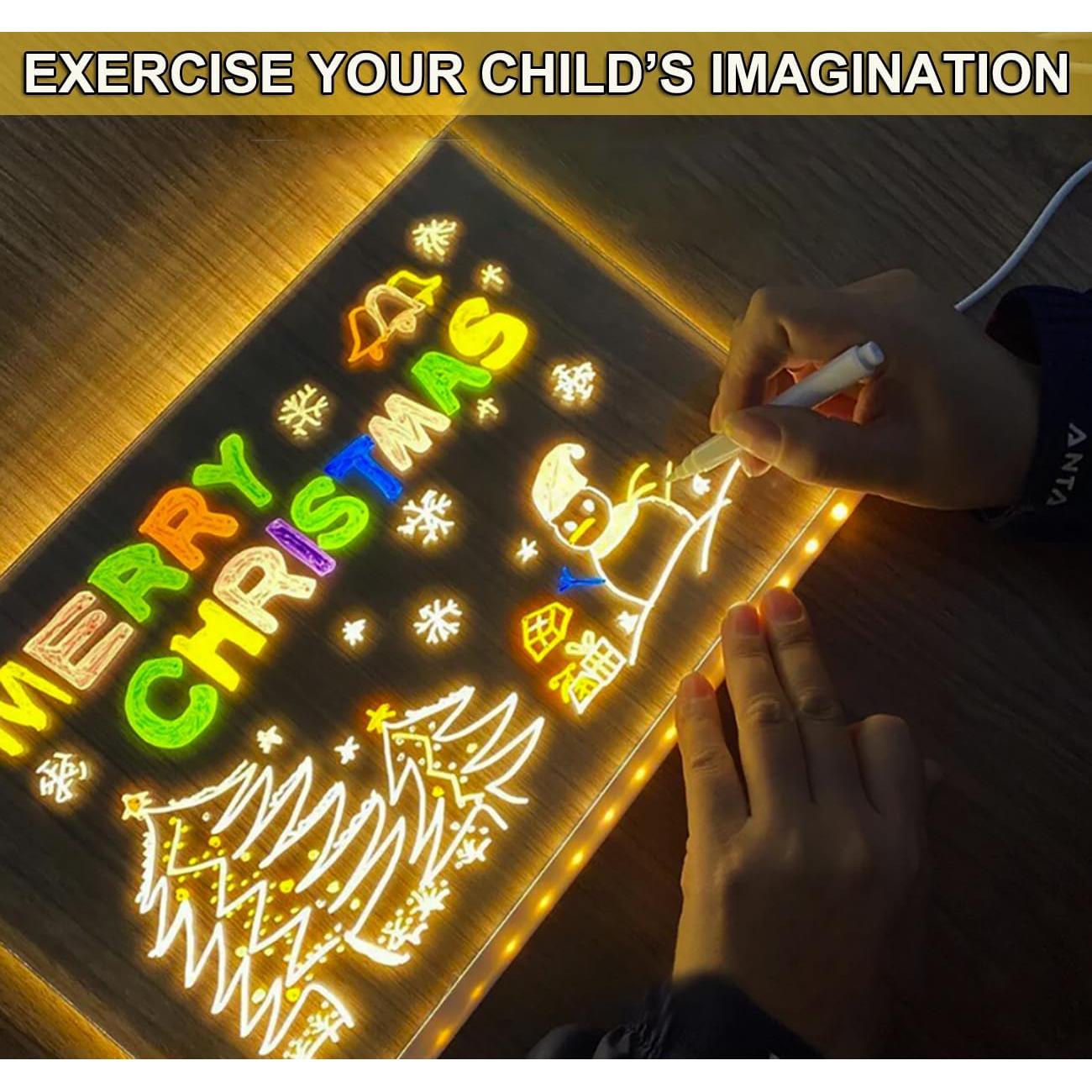 Set de 2 Tableros LED de Notas Acrílico CARETHYS 30x20 cm