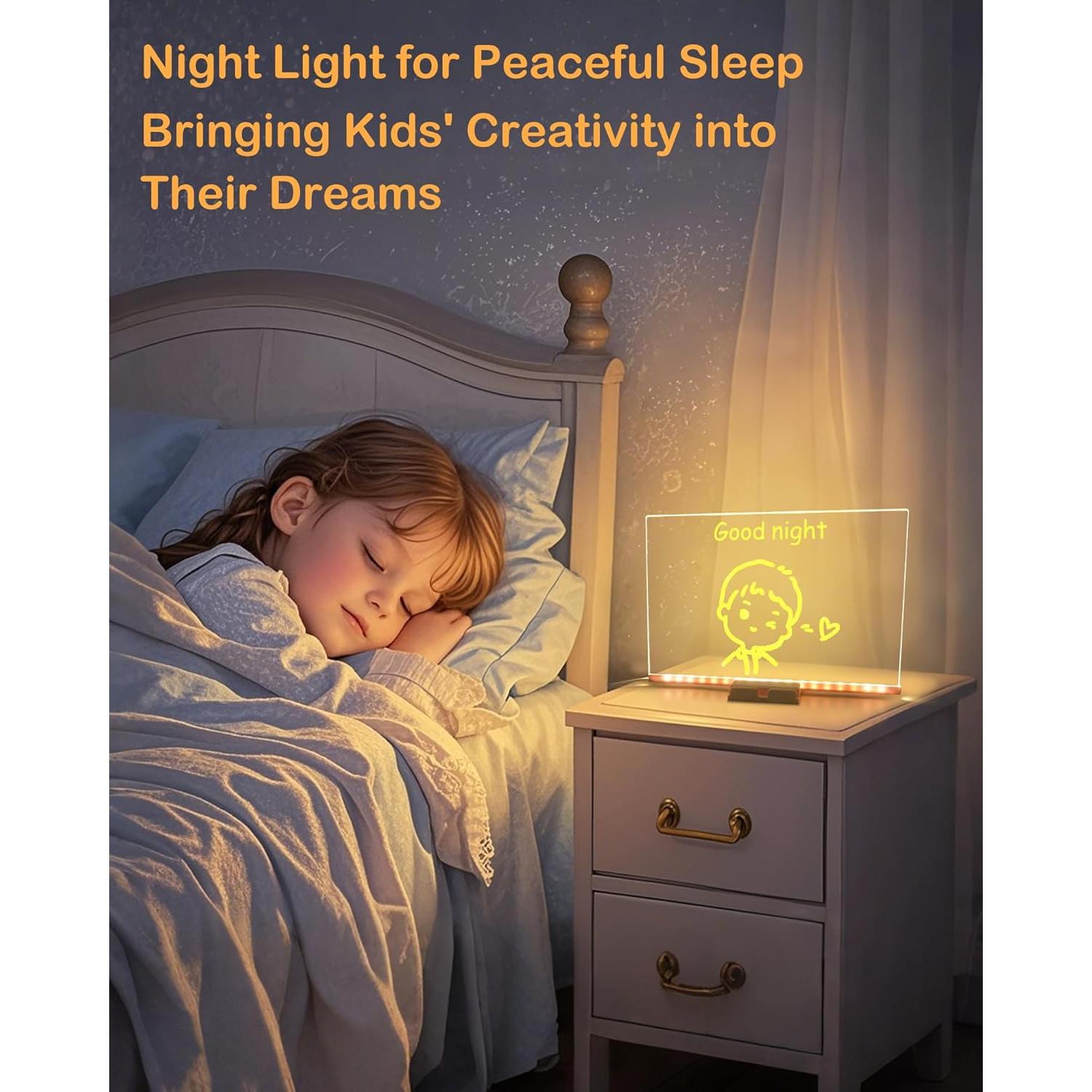 Tablero de Notas LED THINKKEEN 20x30cm Acrílico Multicolor