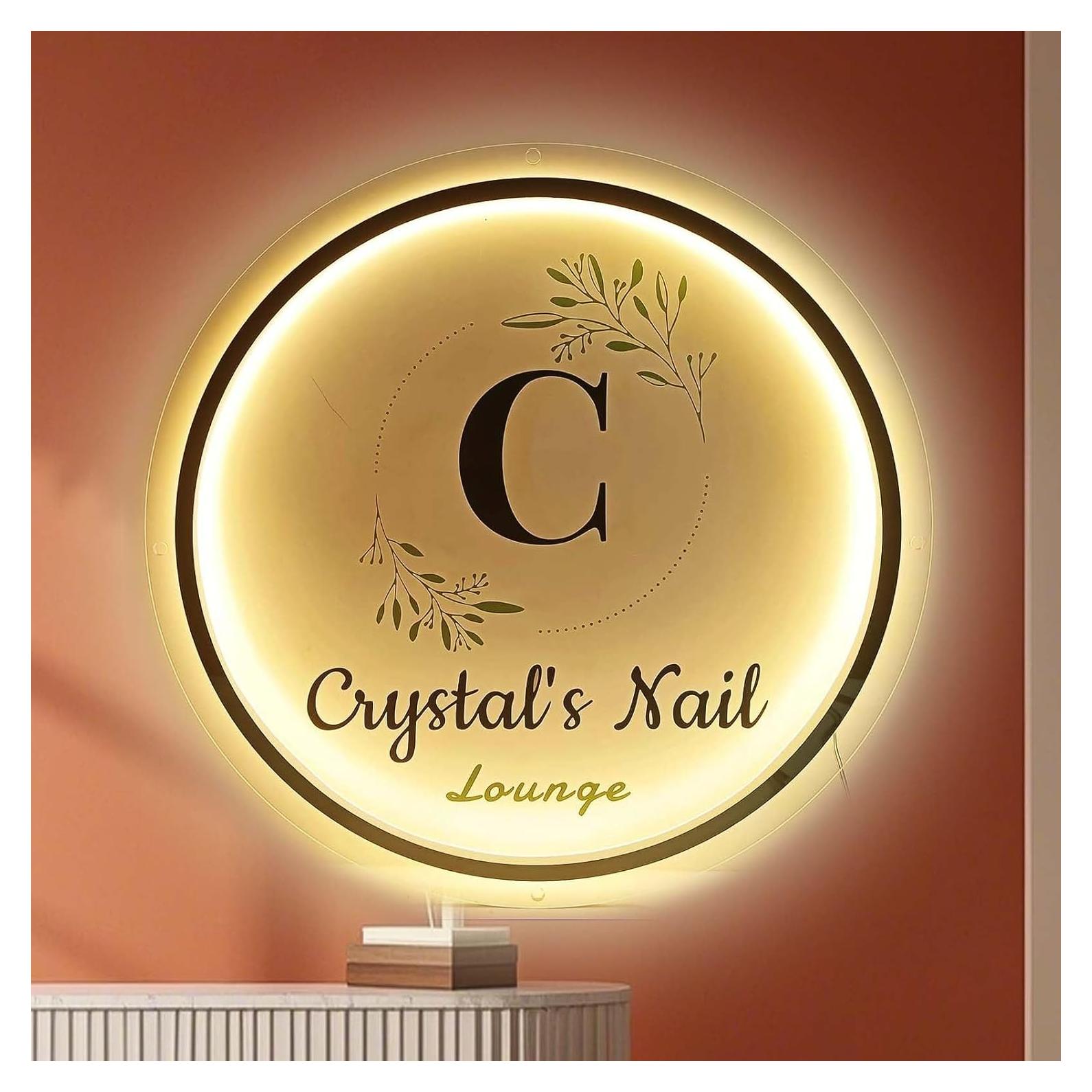 Señal Retroiluminada LED Personalizada Acrílico 38.1cm