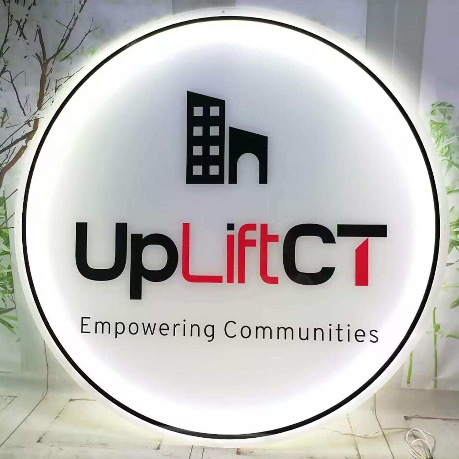 Señal Retroiluminada LED Personalizada Acrílico 38.1cm