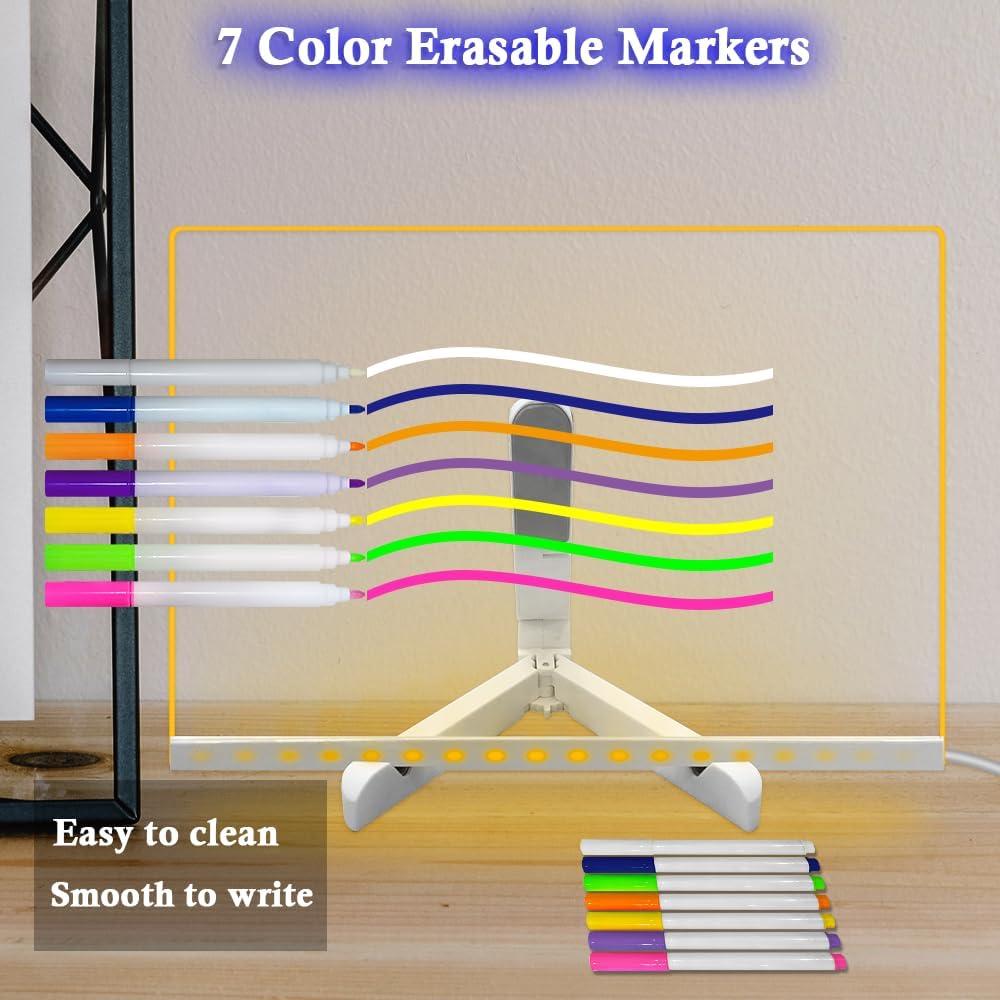 Tablero de Borrado en Seco Acrílico ASEAZ 20x30cm Amarillo