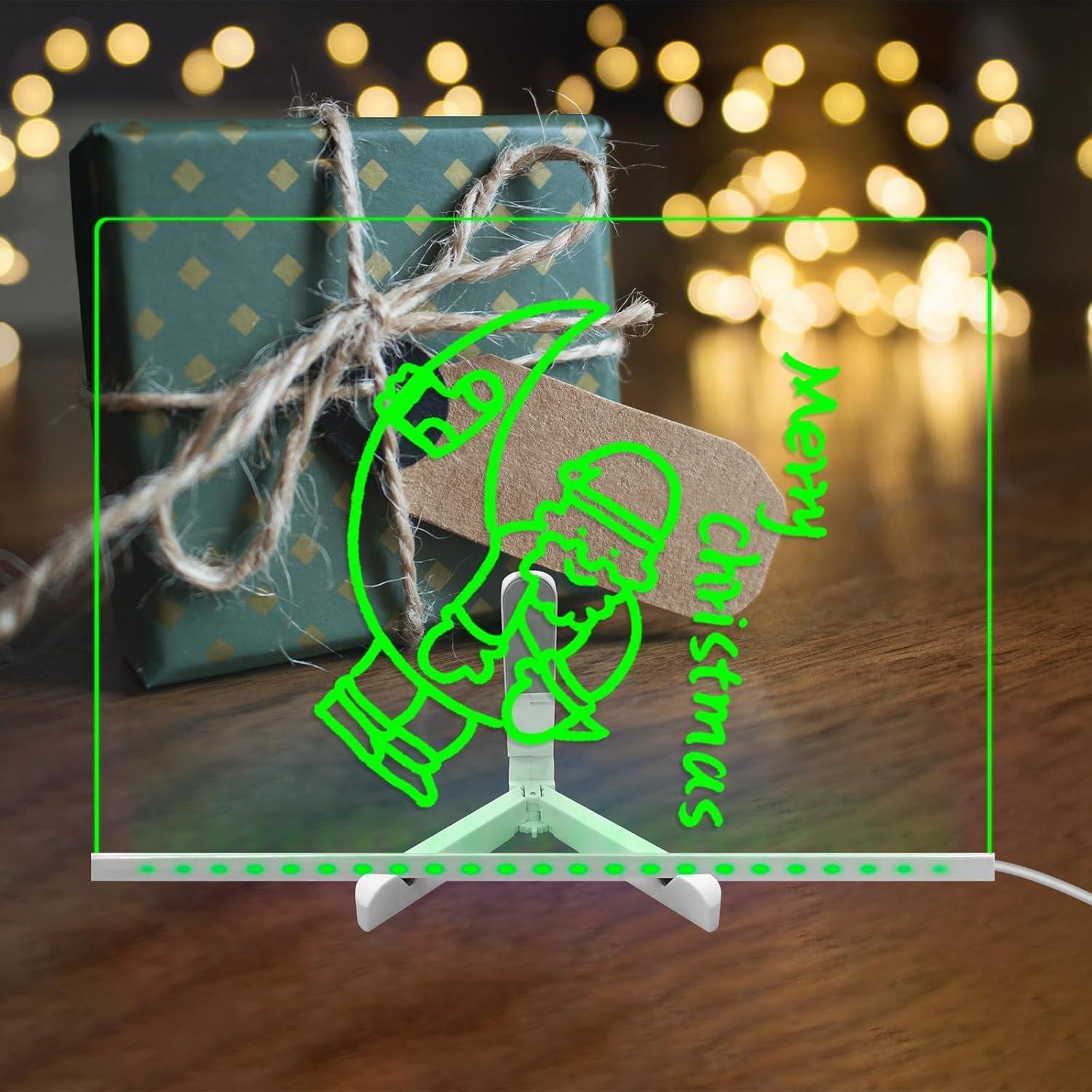 Tablero LED de Borrado en Seco Laysinly 40x30 cm 7 Colores