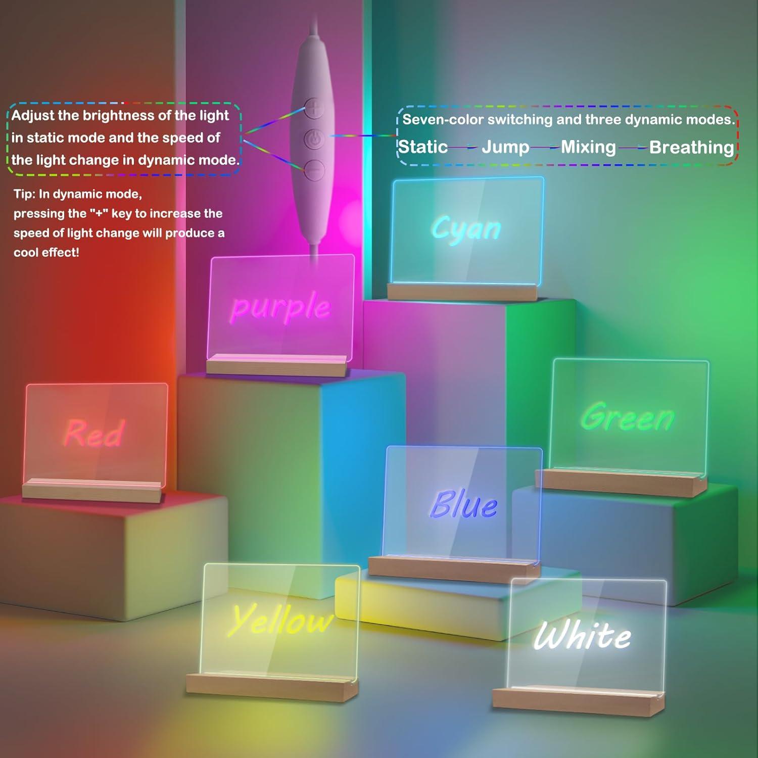 Tablero Blanco Acrílico con Luz LED HaldyeMic 30.48x25.4cm