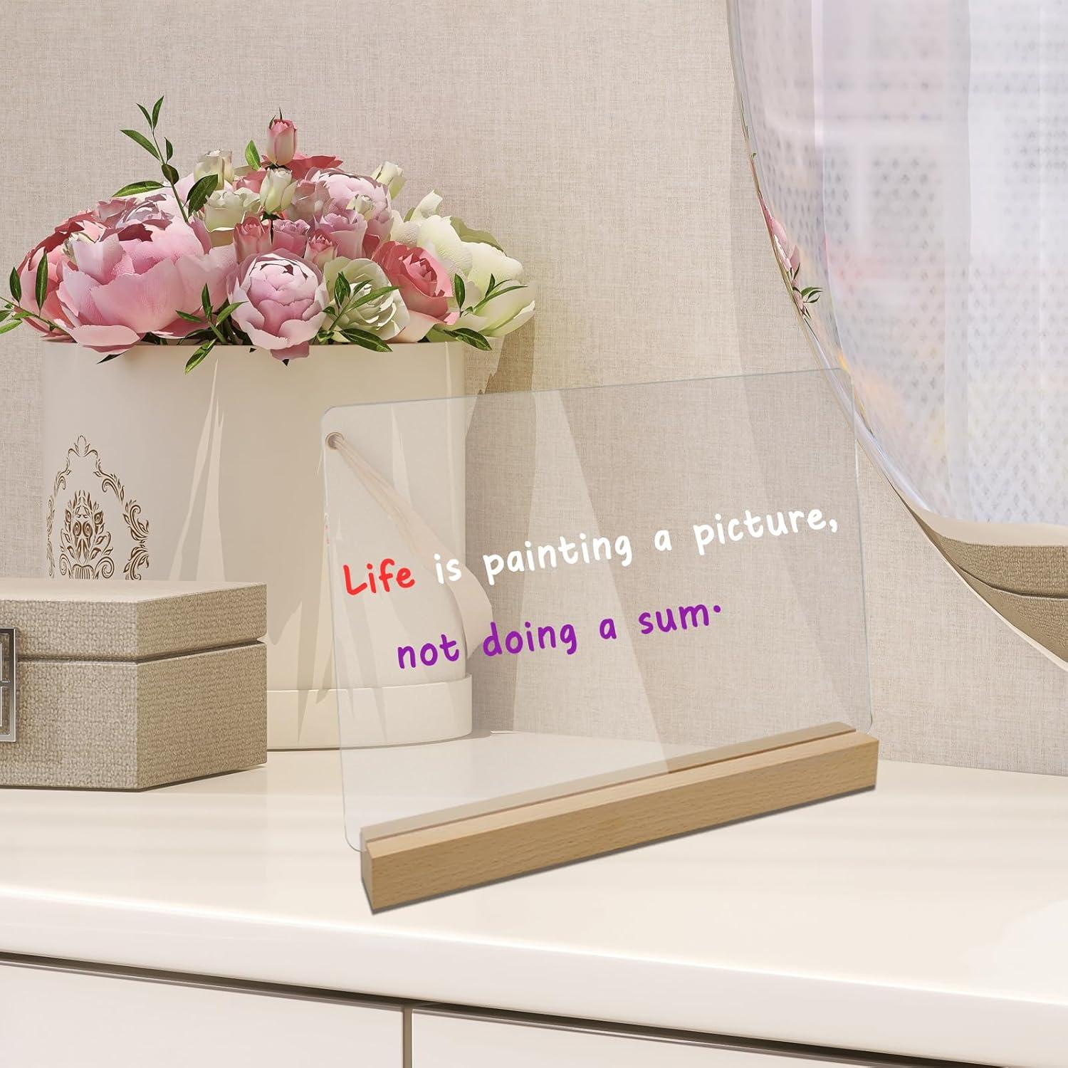 Tablero Blanco Acrílico con Luz LED HaldyeMic 30.48x25.4cm