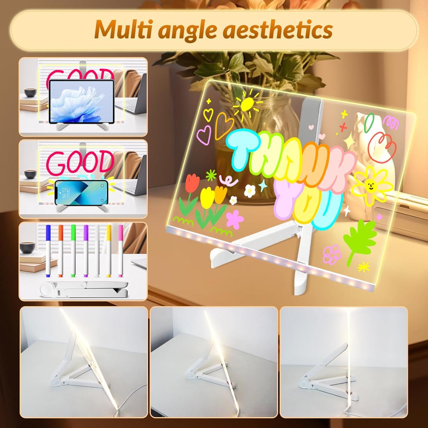 Tablero de Notas LED LGGbaodan 30.48x20.32cm Borrable