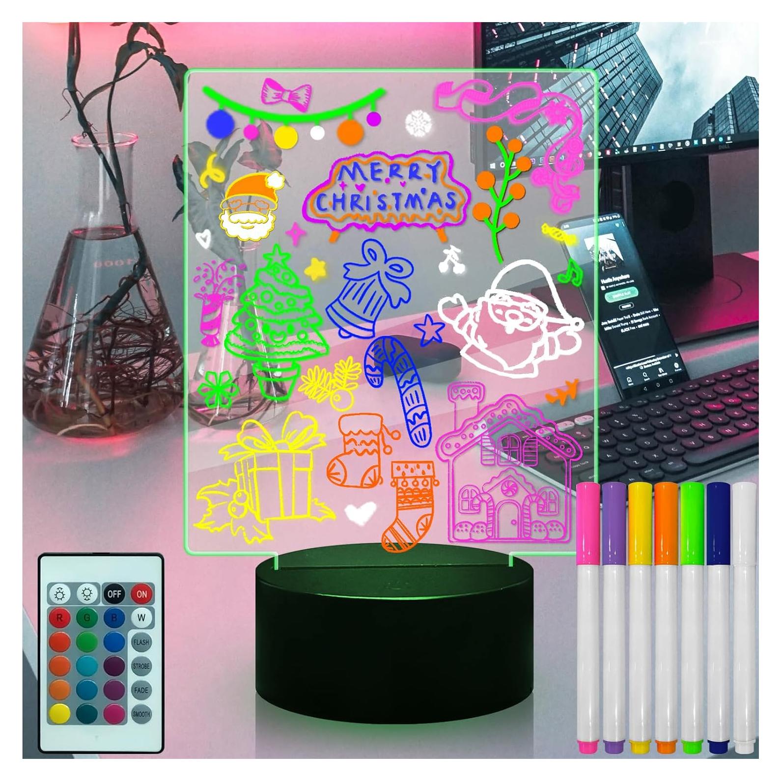 Tablero de Borrado en Seco LED Fanrui 20.2x34.9cm USB Control Remoto