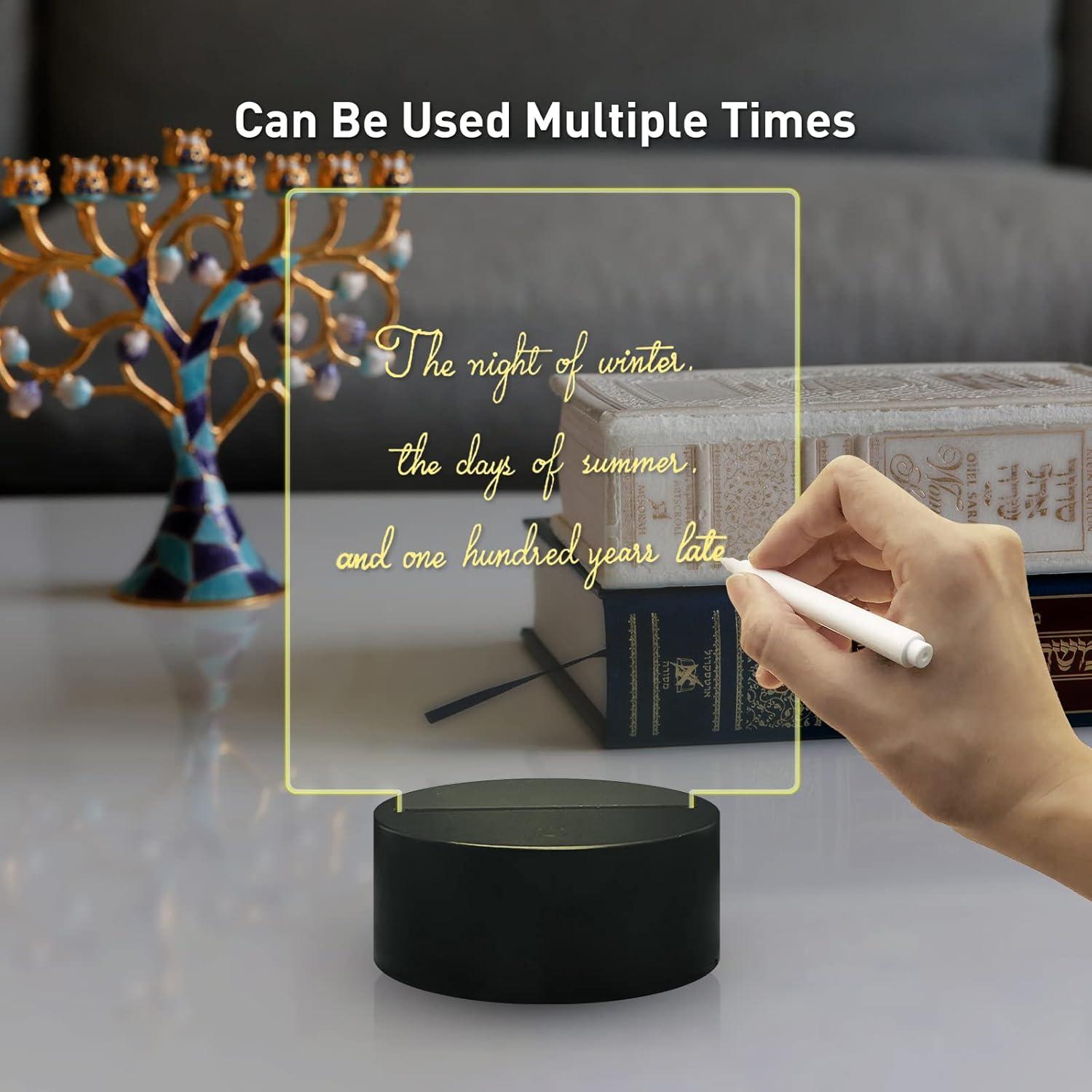 Tablero de Borrado en Seco LED Fanrui 20.2x34.9cm USB Control Remoto